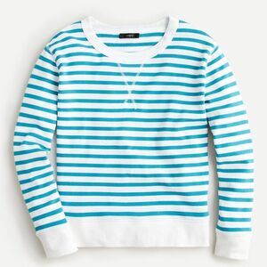 ✨J.CREW✨ Striped boyfriend sweatshirt in magic rinse cotton - [Small]